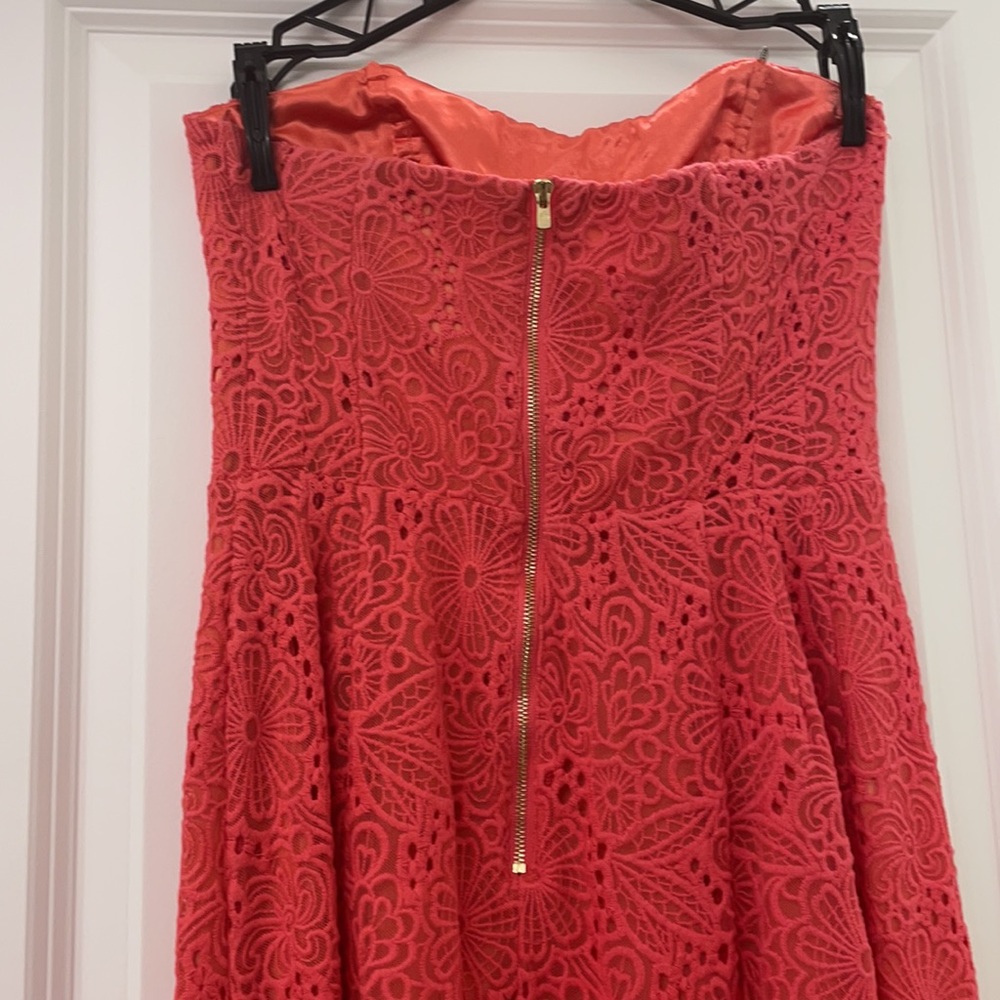 Lily Pulitzer Strapless Coral Dress